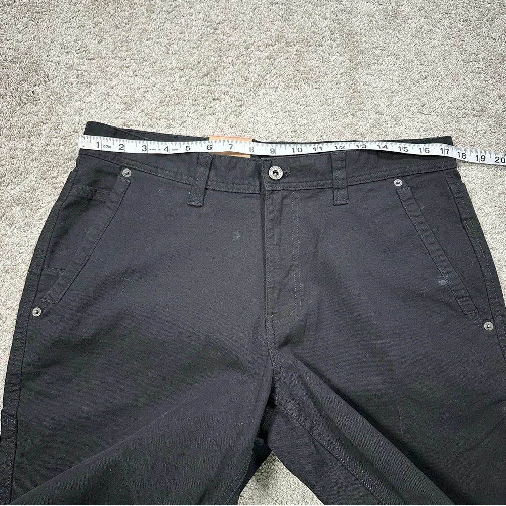 NWOT Eddie Bauer Men’s Canvas Utility Stretch Pants Rugged Workwear Black 34X30